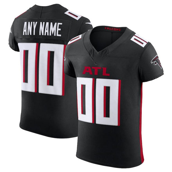 Custom A.Falcons Black Scarlet Vapor F.U.S.E. Elite Jersey Stitched American Football Jerseys