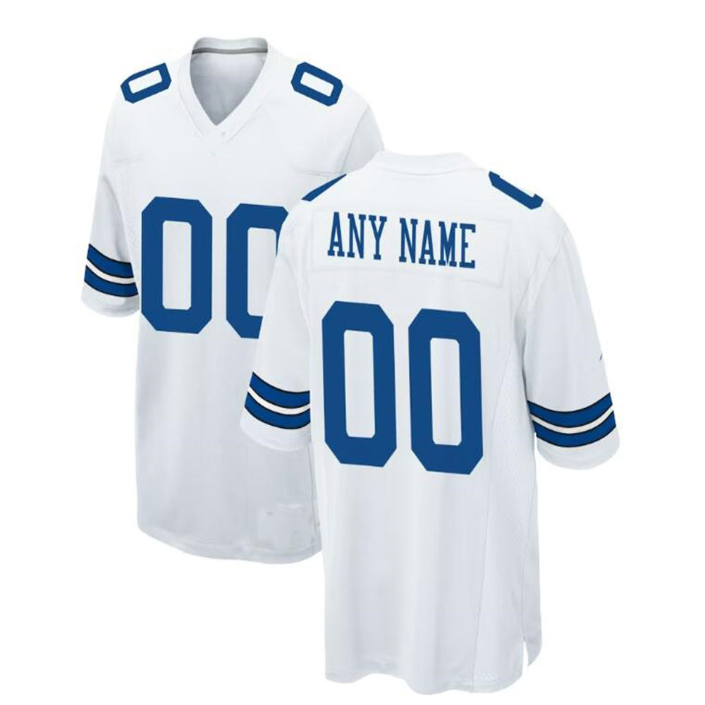 Custom D.Cowboys White Game Jersey Stitched Football Jerseys