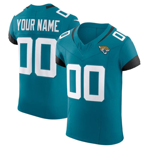 Custom J.Jaguars Teal Royal Scarlet Vapor F.U.S.E. Elite Jersey Stitched American Football Jerseys