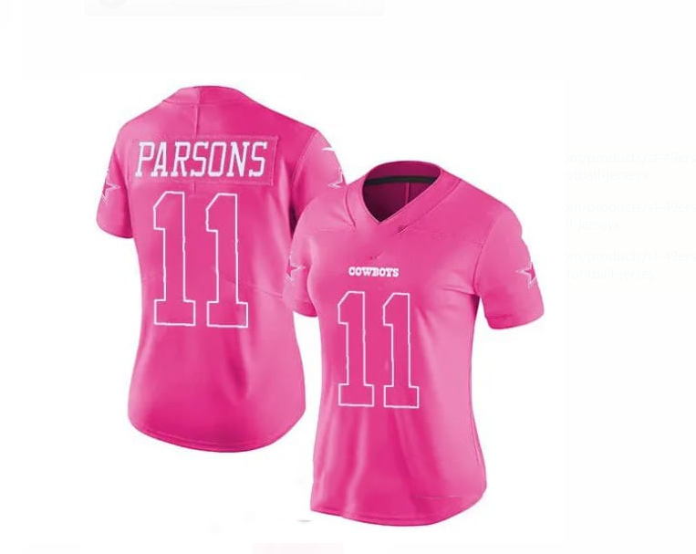 D.Cowboys #11 Micah Parsons pink Alternate Game Jersey Stitched American Football Jerseys