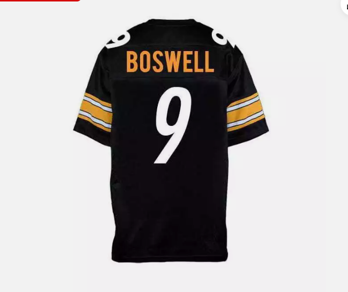 P.Steelers #9 Chris Boswell Game Jersey - Black