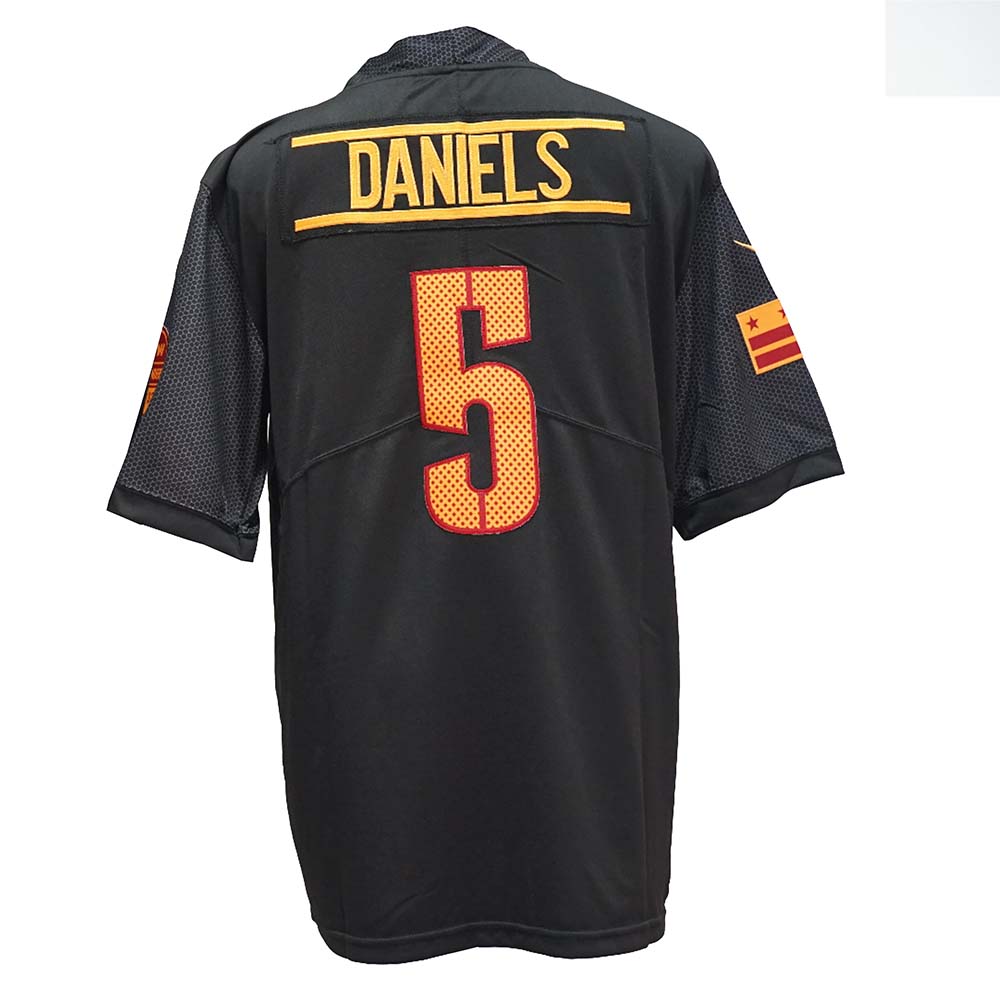 W.Commanders #5 Jayden Daniels Black Alternate Vapor Limited American Football Jersey