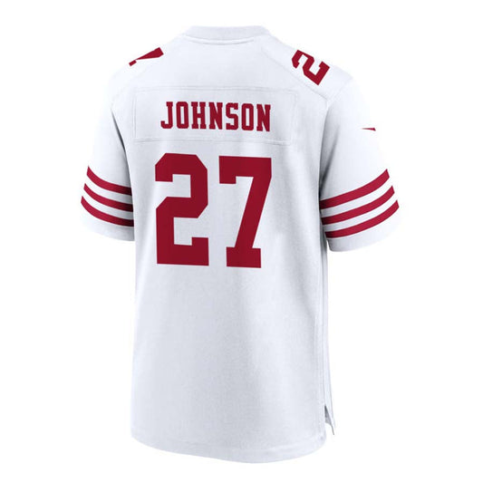 SF.49ers #27 Johnson white Stitched American Football Jerseys