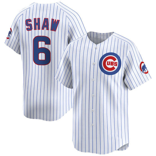 Chicago Cubs #6 Matt Shaw White Home Limited Stitched Baseball Jersey