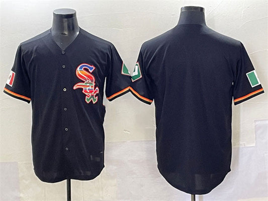 Chicago White Sox Blank Black Mexico Limited Stitched Baseball Jersey