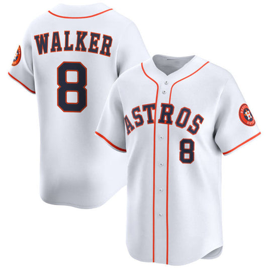 Houston Astros #8 Christian Walker White 2025 Home Limited Stitched Baseball Jersey