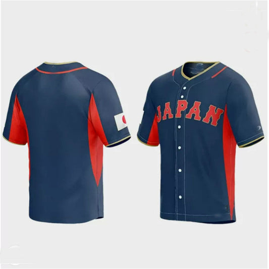 Japan Baseball 2023 World Classic Jersey ¡§C Navy Stitches Baseball Jerseys